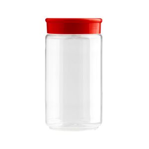 Kit Com 10 Potes Organiza Multidosador 350mL com Tampa Vermelha - Tiba