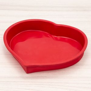 Forma de Silicone Antiaderente 26cm Vermelha - Silicook