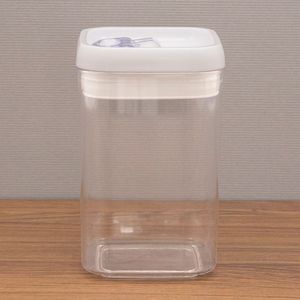 Pote Hermético de Acrílico Quadrado Luna 1,7l Branco - Keeper