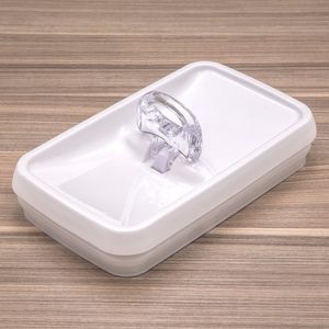 Pote Hermético de Acrílico Retangular Luna 2,5l Branco - Keeper