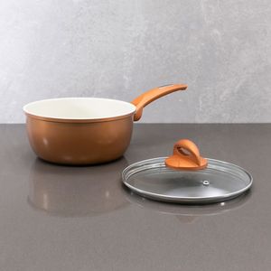 Panela com Revestimento Cerâmico Monte Negro Cobre 18cm - Meridional