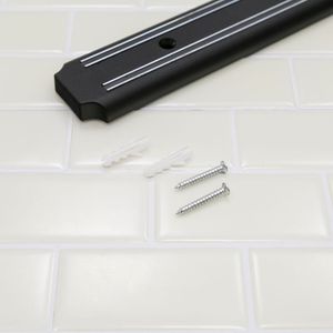 Barra Magnética para Facas 38cm Preta - Lumina