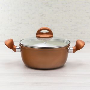 Caçarola com Revestimento Cerâmico Monte Negro Cobre 22cm - Meridional