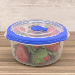 Kit Com 4 Potes de Plástico Redondo Flor 1,1l Azul - Sanremo
