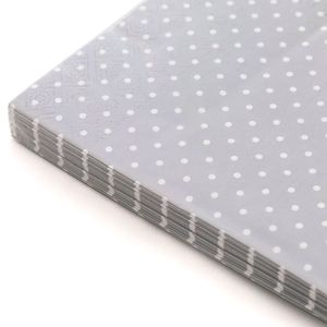 Guardanapo de Papel Poá Cinza 33cm - Sur La Table