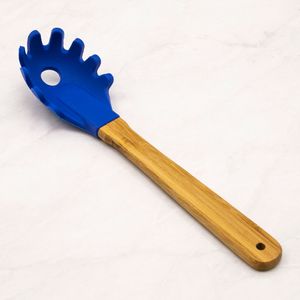 Colher de Silicone Espaguete Azul - Nativus