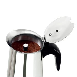 Cafeteira Italiana 4 Cafés Tradicional Inox - Meridional
