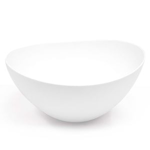 Saladeira de Plástico Wave 28cm Branca - Martiplast