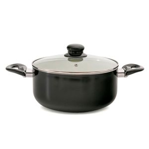 Panela Caçarola com Revestimento Cerâmico Arujá Preta 22cm - Meridional