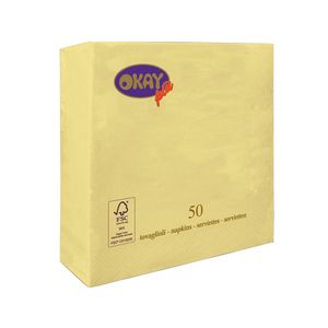 Guardanapo de Papel Folha Dupla 50 Folhas Panna - Okay