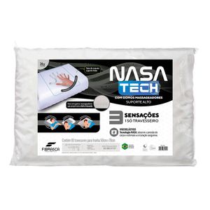 Travesseiro Nasa Tech Suporte Alto 50x70cm - Fibrasca