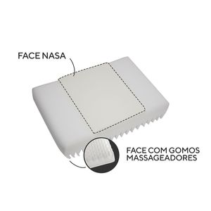 Travesseiro Nasa Tech Suporte Alto 50x70cm - Fibrasca
