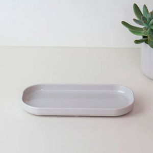 Bandeja de Plástico Dual 8x16cm Bege - Martiplast