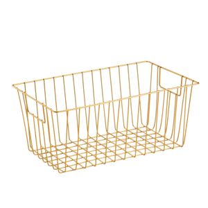 Cesto Organizador Multiuso 24x40cm Dourado - Arthi