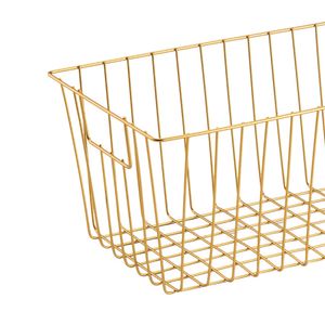 Cesto Organizador Multiuso 24x40cm Dourado - Arthi