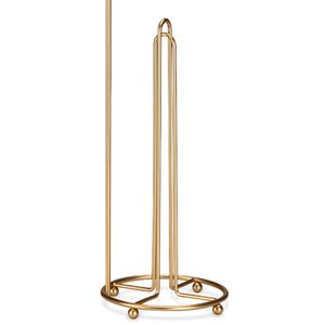 Porta Papel Higiênico de Chão Triplo 47cm Dourado - Arthi