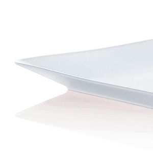 Prato de Lanche Quadrado 17cm Branco - Ou