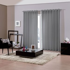 Cortina para Sala / Quarto Duplex Bellini 4,2 X 2,5m Titânio - Bella Janela