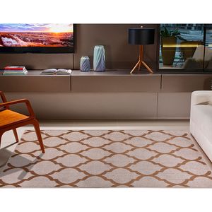 Tapete Classic Suprema 50x80cm Bege - Têxtil J. Serrano