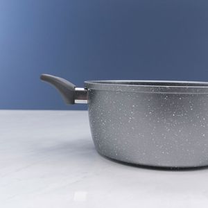 Caçarola Antiaderente Angra 24cm Cinza - Meridional