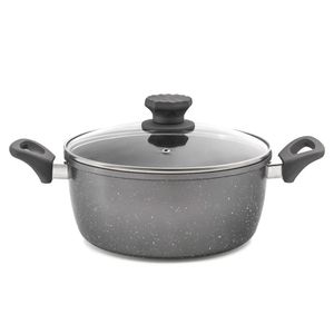 Caçarola Antiaderente Angra 24cm Cinza - Meridional