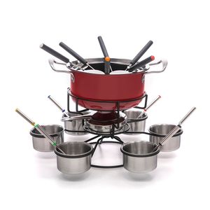 Panela de Fondue 22 Peças Eldorado Vermelha - Meridional