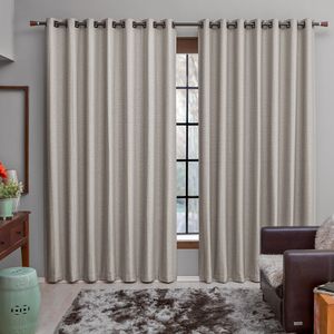 Cortina para Sala/quarto Varão Rustic Jacy Marfim 2,00x2,30m - Branyl