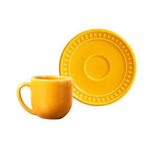 Xícara de Café com Pires Coup Sevilha Mostarda - Porto Brasil