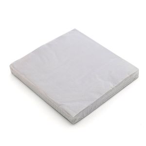 Guardanapo de Papel Liso Cinza 33cm - Sur La Table