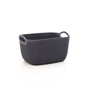 Cesto Organizador Multiuso 29cm Cinza - Home Space