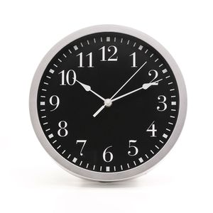 Relógio de Parede 25,4cm Preto Silver- Sottile