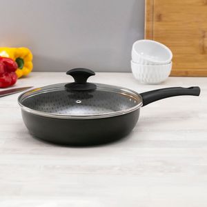 Frigideira Santorini com Tampa 24cm Preta - Meridional
