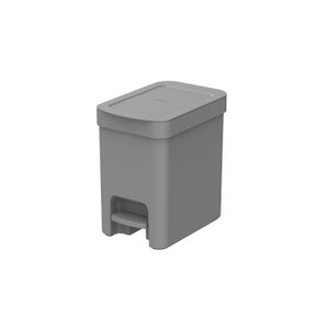 Lixeira de Chão Trium com Pedal 6l Chumbo- Martiplast