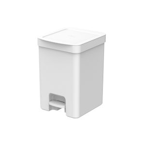 Lixeira de Chão Trium com Pedal 12l Branca- Martiplast