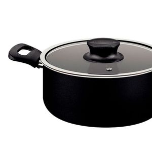 Panela Caçarola Tramontina Antiaderente Formia Preta 22cm