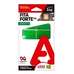Fita Dupla Face Tab 40mmx25mm Transparente - Adere