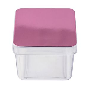 Jogo de Caixinhas 5 Peças Quadrado Rosa - Waleu