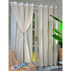 Cortina Lava Fácil Blackout Duo 2,8x1,6m Bege - Comoditá