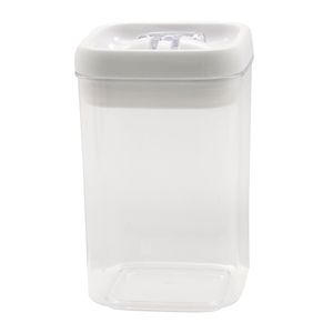 Pote Hermético de Acrílico Quadrado Luna 1,7l Branco - Keeper