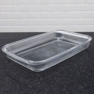 Assadeira de Vidro com Tampa Retangular Marinex 39,5cm - Nadir Figueiredo