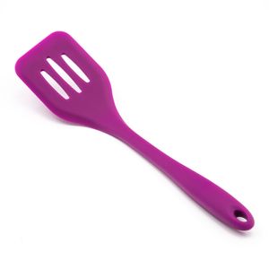 Espátula de Silicone Vazada 29cm Roxa - Silicook
