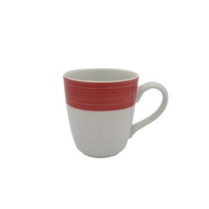 Caneca de Porcelana Cilíndrica 225mL Vermelha - Schmidt