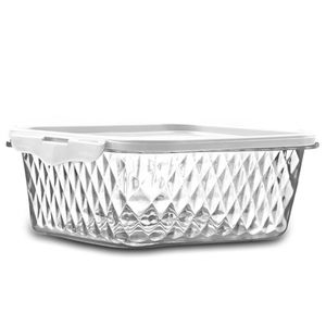 Pote Quadrado 1,7l Branco - Plasvale