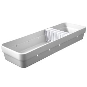 Organizador de Facas Logic 34,6cm Branco - Martiplast