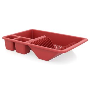 Escorredor de Louças Full Vermelho - Utility