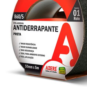 Fita Antiderrapantea 50mmx5m Preta - Adere