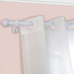 Kit Varão para Cortina 19mm X 4m Branco - Bella Arte