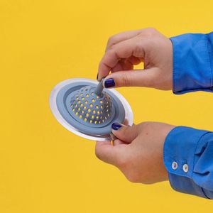 Ralo de Pia De Silicone 12cm Azul - Oikos