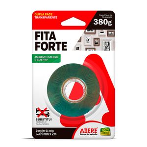 Fita Dupla Face 9mmx2m Transparente - Adere