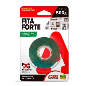Fita Dupla Face 12mmx2m Transparente - Adere